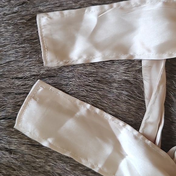 J. Crew Crewcuts Girls Brown Faux Fur Vest with Ribbon Tie - Size M/L - Picture 4 of 7